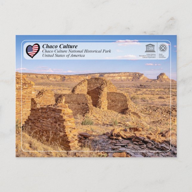 UNESCO - Chaco Culture National Historical Park Po Postcard (Front)