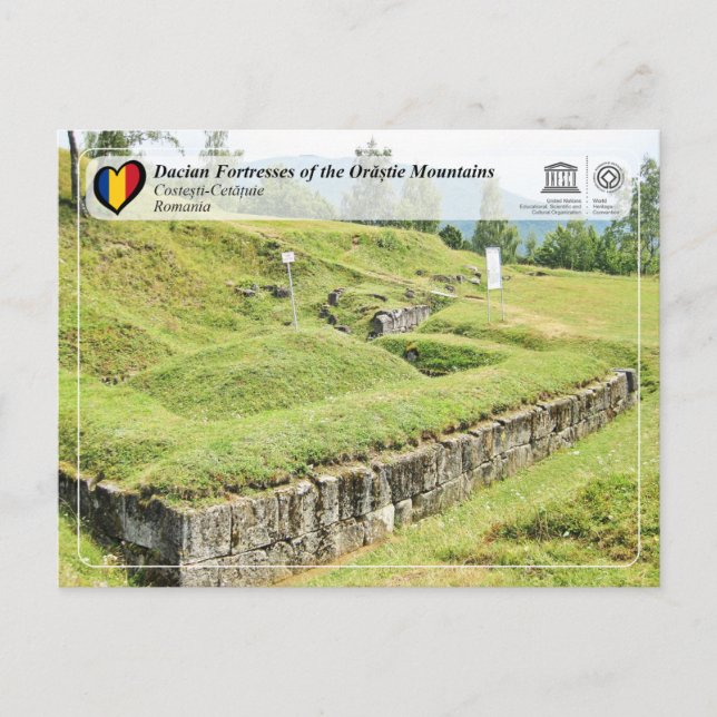 UNESCO - Dacian Fortresses - Costesti-Cetatuie Postcard (Front)