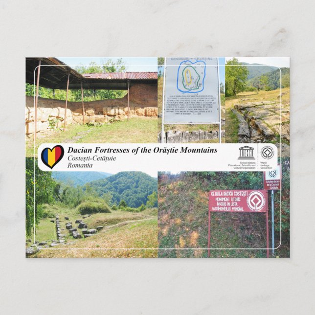 UNESCO - Dacian Fortresses - Costesti-Cetatuie Postcard (Front)