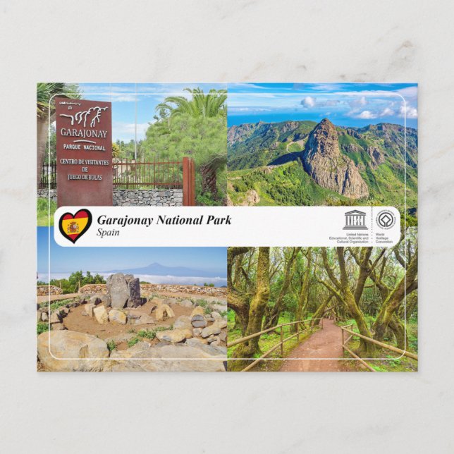 UNESCO Garajonay National Park Postcard (Front)