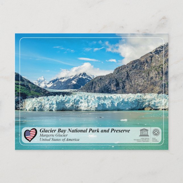 UNESCO - Glacier Bay NP - Margerie Glacier Postcard (Front)