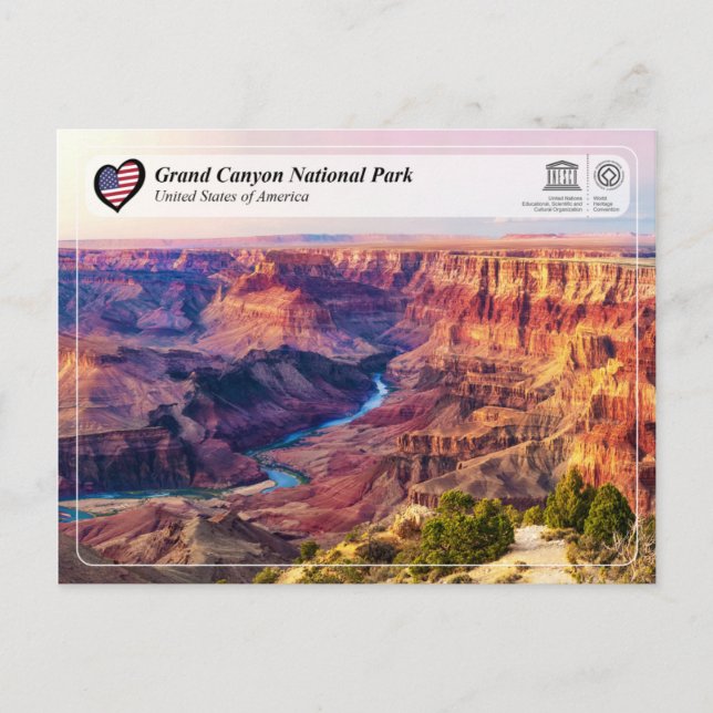 UNESCO - Grand Canyon National Park Postcard (Front)
