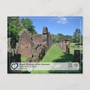 UNESCO - Jesuit Missions of the Guaranis Postcard