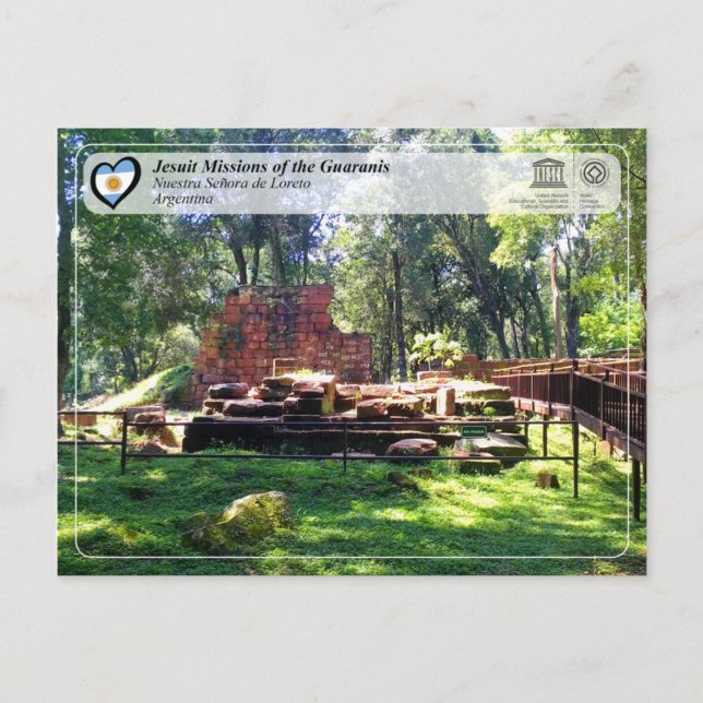UNESCO - Jesuit Missions of the Guaranis Postcard (Front)