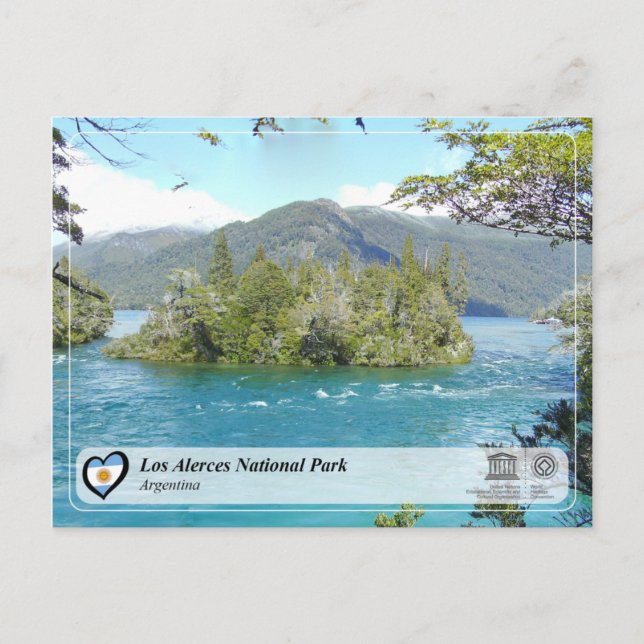 UNESCO - Los Alerces National Park Postcard (Front)