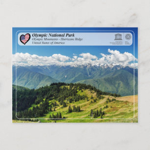 UNESCO - Olympic National Park - Hurricane Ridge Postcard