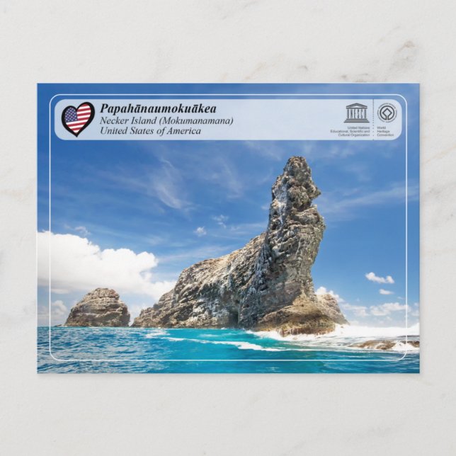 UNESCO - Papahānaumokuākea - Necker Island Postcar Postcard (Front)