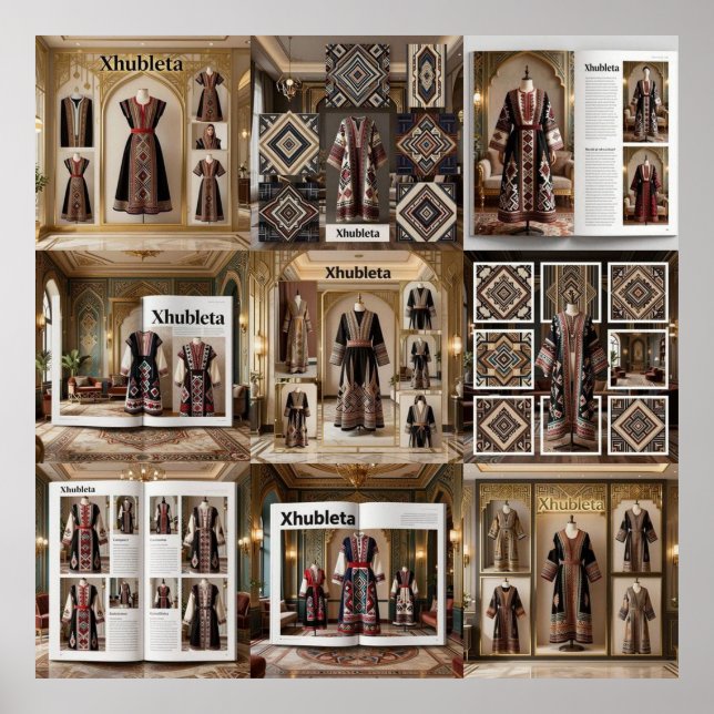 UNESCO Protected Albanian Couture Poster (Front)