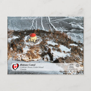 UNESCO - Rideau Canal - Cathcart Tower, Cedar I. Postcard