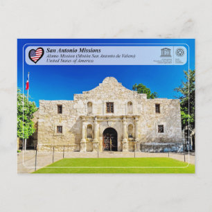 UNESCO - San Antonio - Mission Valero Postcard