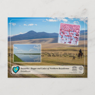UNESCO - Saryarka - Steppe and Lakes of Kazakhstan Postcard