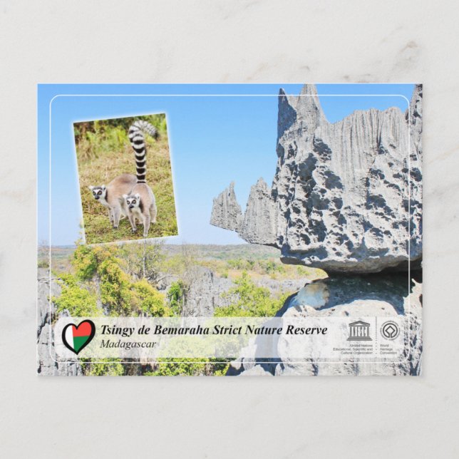 UNESCO - Tsingy de Bemaraha Strict Nature Reserve Postcard (Front)