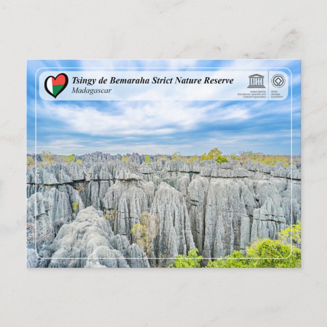 UNESCO - Tsingy de Bemaraha Strict Nature Reserve Postcard (Front)