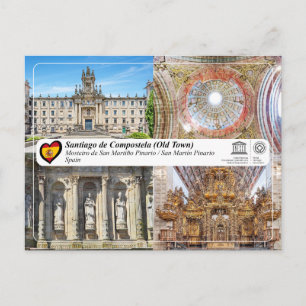 UNESCO UHS - Mosteiro de San Martiño Pinario Postcard