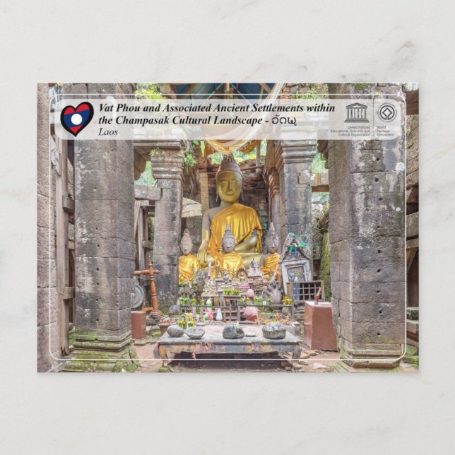 UNESCO - Vat Phou and Champasak Cultural Landscape Postcard (Front)