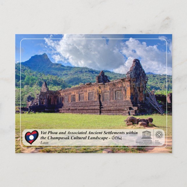UNESCO - Vat Phou and Champasak Cultural Landscape Postcard (Front)