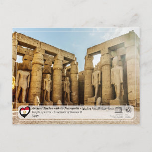 UNESCO WHS - Ancient Thebes - Temple of Luxor Postcard