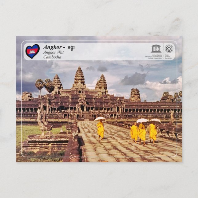 UNESCO WHS - Angkor - Angkor Wat Postcard (Front)