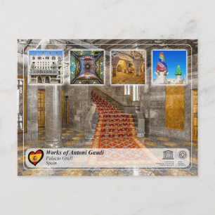 UNESCO WHS - Antoni Gaudí - Palacio Güell Postcard