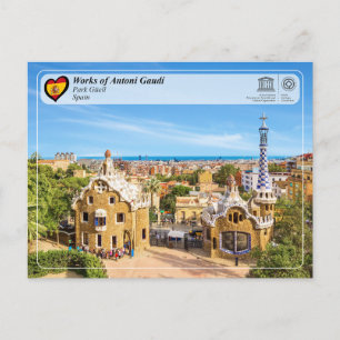 UNESCO WHS - Antoni Gaudí - Park Güell Postcard