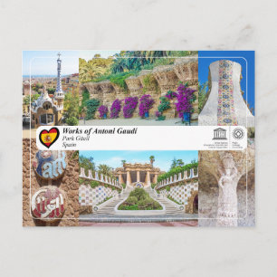 UNESCO WHS - Antoni Gaudí - Park Güell Postcard
