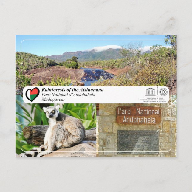 UNESCO WHS - Atsinanana - Andohahela National Park Postcard (Front)