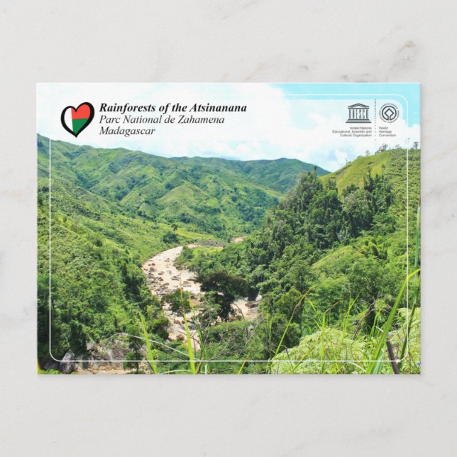 UNESCO WHS - Atsinanana - Zahamena National Park Postcard (Front)