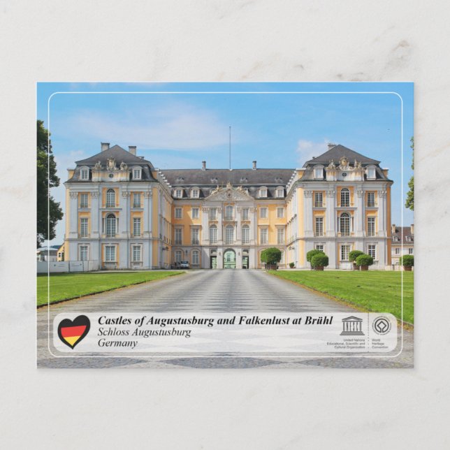 UNESCO WHS - Augustusburg Castle Postcard (Front)