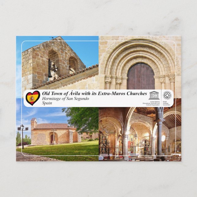 UNESCO WHS - Ávila - Hermitage of San Segundo Postcard (Front)
