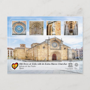 UNESCO WHS - Ávila - Iglesia de San Pedro Postcard