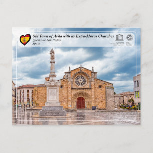UNESCO WHS - Ávila - Iglesia de San Pedro Postcard