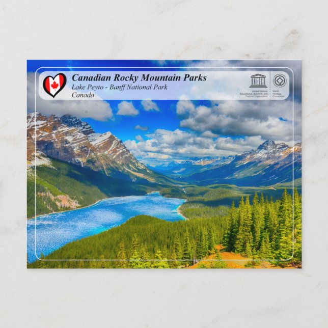 UNESCO WHS - Banff National Park Postcard (Front)