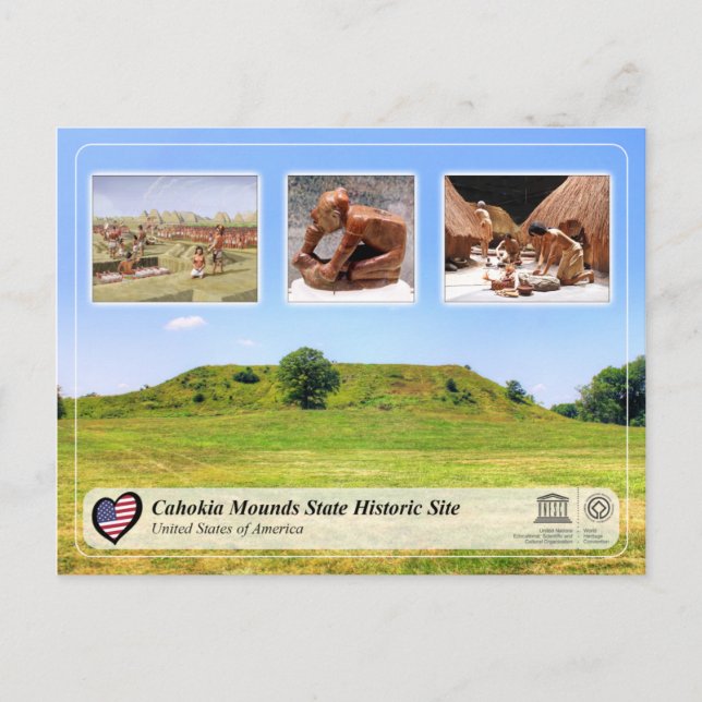 UNESCO WHS - Cahokia Mounds State Historic Site Postcard (Front)
