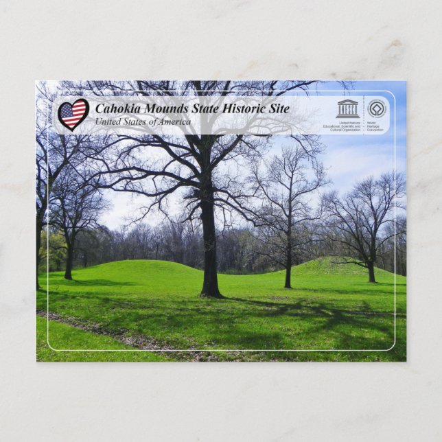 UNESCO WHS - Cahokia Mounds State Historic Site Postcard (Front)