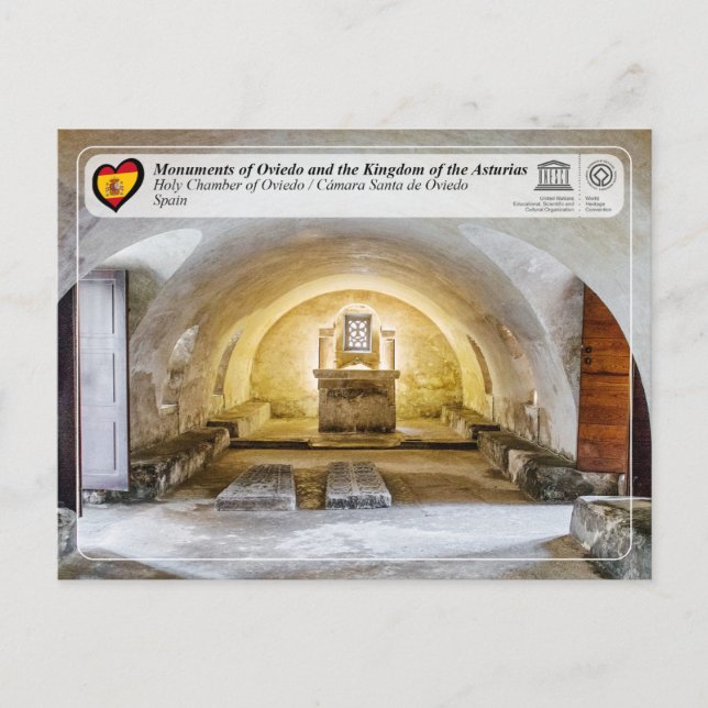 UNESCO WHS - Cámara Santa de Oviedo Postcard (Front)