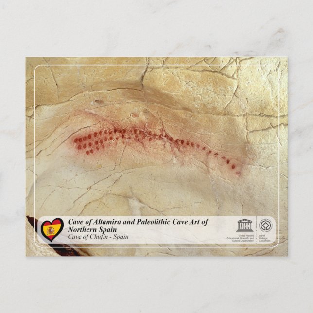 UNESCO WHS - Cave of Chufín / Cueva de Chufín Postcard (Front)