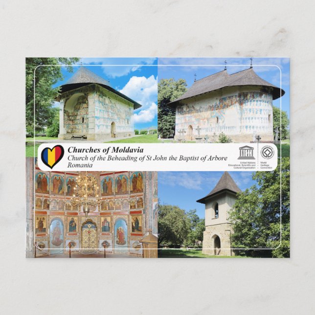UNESCO WHS - Churches of Moldavia - Arbore Postcard (Front)