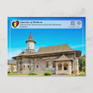 UNESCO WHS - Churches of Moldavia - Sucevita Postcard