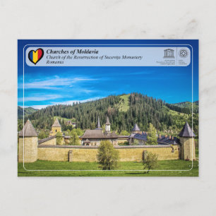 UNESCO WHS - Churches of Moldavia - Sucevita Postcard