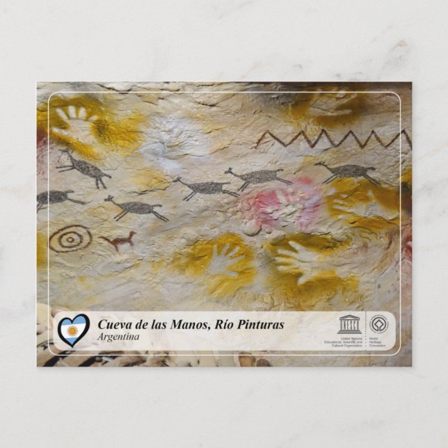 UNESCO WHS - Cueva de las Manos, Río Pintura Postcard (Front)