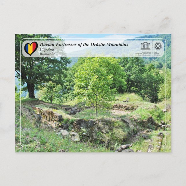 UNESCO WHS - Dacian Fortresses - Capalna Postcard (Front)