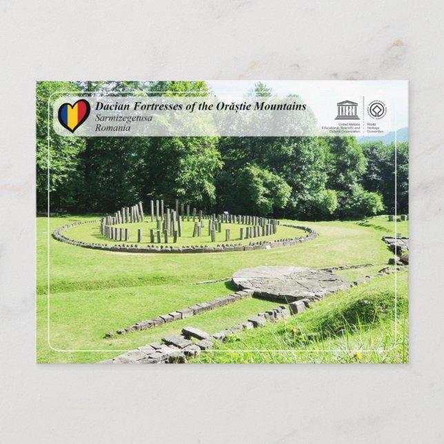 UNESCO WHS - Dacian Fortresses - Sarmizegetusa Postcard (Front)