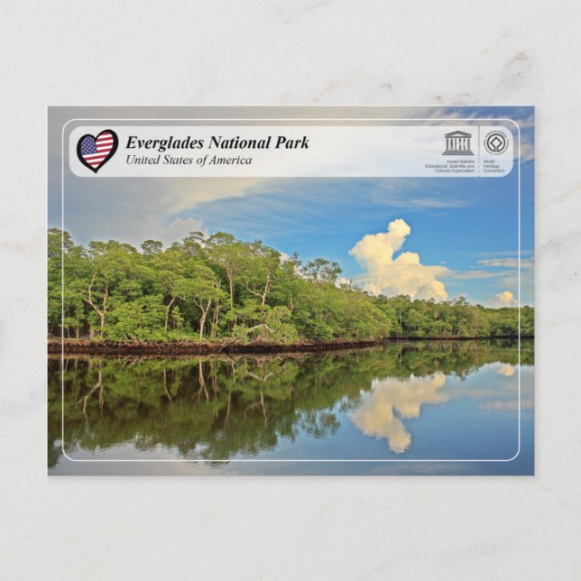 UNESCO WHS - Everglades National Park Postcard (Front)