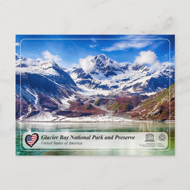 UNESCO WHS- Glacier Bay National Park and Preserve Postcard (Front)