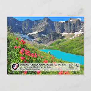 UNESCO  WHS - Glacier National Park Postcard