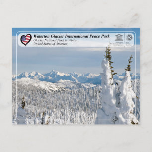 UNESCO  WHS - Glacier National Park Postcard