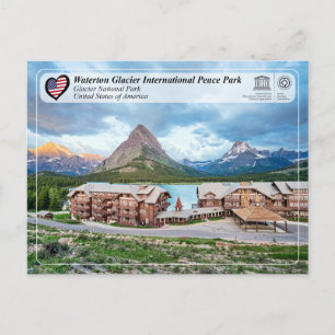 UNESCO  WHS - Glacier National Park Postcard