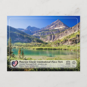 UNESCO  WHS - Glacier NP - Atsina Lake Postcard