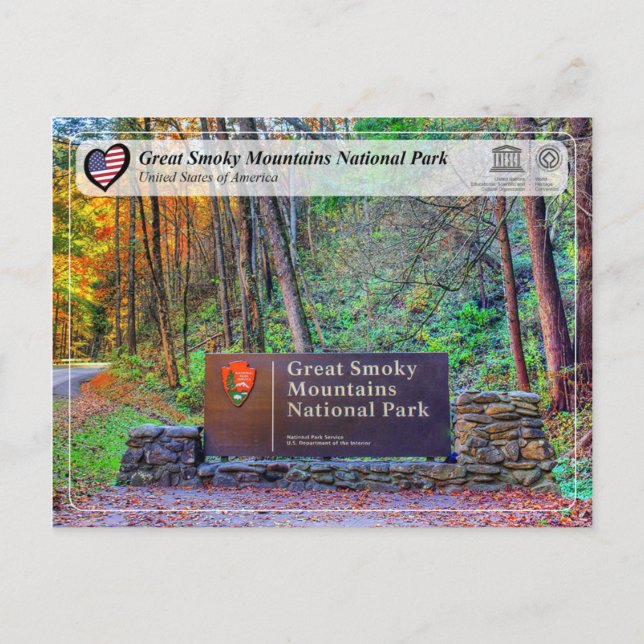 UNESCO WHS - Great Smoky Mountains National Park Postcard (Front)