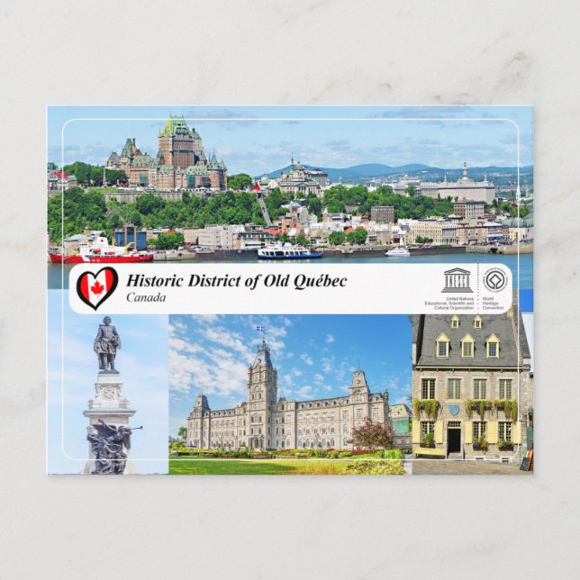 UNESCO WHS - Historic District of Old Québec Postcard (Front)
